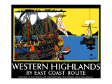Buy Western Highlands by East Coast Route, LNER Poster at AllPosters.com