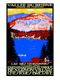 Buy Vallee Du Rhone Railway Poster, circa 1930s at AllPosters.com