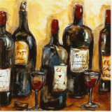 Wine Bar Stretched Canvas Print