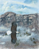 Buy Eagle over Mount Rushmore at AllPosters.com