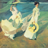 Women Walking on the Beach