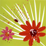 Buy Vert Fleur Orange at AllPosters.com