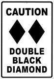 Buy Caution Double Black Diamond at AllPosters.com