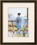 Buy Geisha Standing on a Balcony, 1893 at AllPosters.com