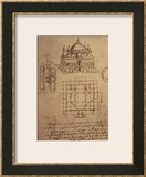 Sketch of a Square Church with Central Dome and Minaret