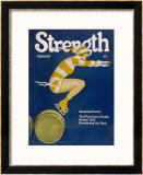 Buy Strength: Girl Ice Skating over Barrels at AllPosters.com