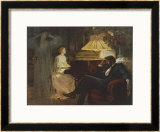 Buy In a Reverie Induced by His Wife Playing the Piano He Hallucinates the Girl He Didn't Marry at AllPosters.com