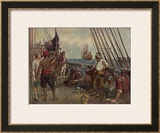 Buy Pirate Crew Defy a Naval Warship at AllPosters.com