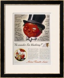 Advertisement for Heinz Tomato Juice Featuring a Very Red Faced Man with a Monacle