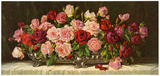 Rosen in Silberner Schale