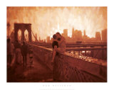 Buy Les Amoureux de Brooklyn Bridge at AllPosters.com