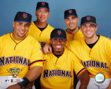 Carlos Beltran, Tom Glavine, Jose Reyes, Paul LoDuca and David Wright 2006 All Star Game