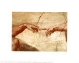 The Creation of Adam, c.1510 (detail) Art Print