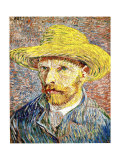 Self-Portrait with a Straw Hat, c.1888