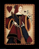 Queen of Hearts Poker Poster