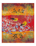 Buy Bird Singing with Fragrant Flowers at AllPosters.com