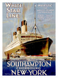 White Star Line, Southampton, Cherbourg, New York