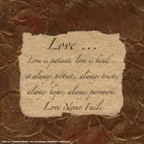 Buy Words to Live By: Love Is Patient at AllPosters.com