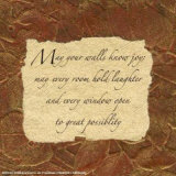 Buy Words to Live By: May Your Walls Know at AllPosters.com