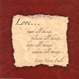 Words to Live By: Love Bears All