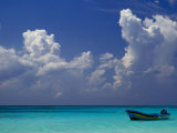Buy Boat Moored off Beach,Quitana Roo, Mexico at AllPosters.com