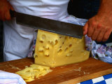Buy Slicing of Block of Cheese, Freising, Germany at AllPosters.com