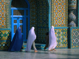 Worshippers Visiting Shrine of Hazrat Ali (Blue Mosque), Mazar-E Sharif, Afghanistan