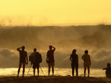 Buy People Checking Out Waves, Banzai Pipeline, North Shore, at Sunset, U.S.A. at AllPosters.com