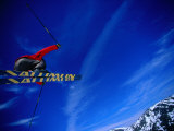Skier Jumping on a Quarter Pipe, Stryn, Sogn Og Fjordane, Norway