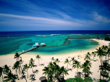 Waikiki Beach Fronting the Hilton Hawaiian Village Hotel, Honolulu, U.S.A.