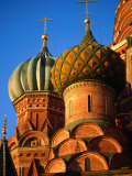 Detail of Onion Domes of St. Basil's Cathedral, Moscow, Russia