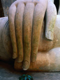 Giant Hand of the Sukhothai Style Buddha at Sri Chum Temple, Sukhothai, Sukhothai, Thailand