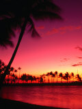Buy Sunset at Anaehoomalu on the Kohala Coast, Waikoloa, Hawaii (Big Island), Hawaii, USA at AllPosters.com