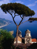 Building Overlooking Amalfi Coast, Ravello, Campania, Italy