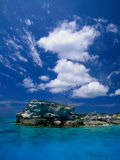 Buy Electric Blue Water Surrounds Conception Island, Near Long Island, Bahamas at AllPosters.com