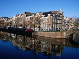Buy Buildings along Keizersgracht Reflected in Canal, Southern Canal Belt, Amsterdam, Netherlands at AllPosters.com