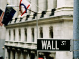 Wall Street Sign, New York City, U.S.A.
