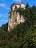 Buy Bled Castle on Top of Cliff, Bled, Gorenjska, Slovenia at AllPosters.com