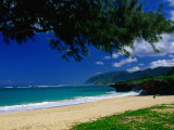 Buy Pounder's Beach on the Windward Coast of the Island Between Haula and Laie, Oahu, Hawaii, USA at AllPosters.com
