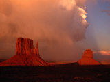 Buy Storm and Dust Clouds Over Rock Formations, Monument Valley Navajo Tribal Park, Arizona, USA at AllPosters.com