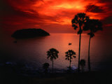 A Fiery Tropical Sunset at Prohmthep Cape, Phuket, Thailand