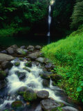 Buy Water Streaming Over Rocks at Olemoe Waterfall, Olemoe Falls, Samoa at AllPosters.com
