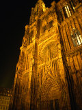 Buy Strasbourg's Cathedrale of Notre Dame at Night, Strasbourg, Alsace, France at AllPosters.com
