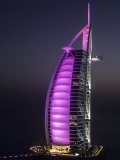 Buy Burj Al Arab Hotel at Night, Dubai, United Arab Emirates at AllPosters.com