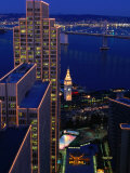 Buy Embarcadero Area at Night, San Francisco, California, USA at AllPosters.com