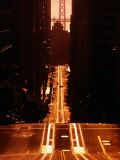 Cable Car Tracks on California Street, San Francisco, U.S.A.