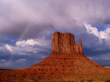 Buy Rock Formation with Clouds Behind, Monument Valley Navajo Tribal Park, Arizona, USA at AllPosters.com