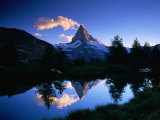 Reflection of the Matterhorn in Waters of Grindjisee, Switzerland