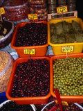 Olives and Stuffed Vine Leaves in Stall on 1866 Street, Iraklio, Greece