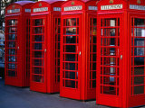 Old-Fashioned Phone-Boxes Can Still Be Seen in London, England